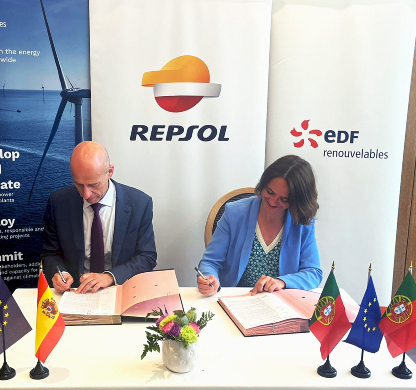 Repsol公司與 EDF Renewables 簽署西班牙和葡萄牙海上風(fēng)電排他性合作協(xié)議